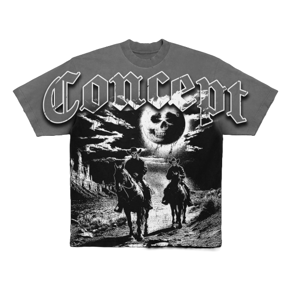 CONCEPT FEAR NO EVIL TEE - GREY WASH