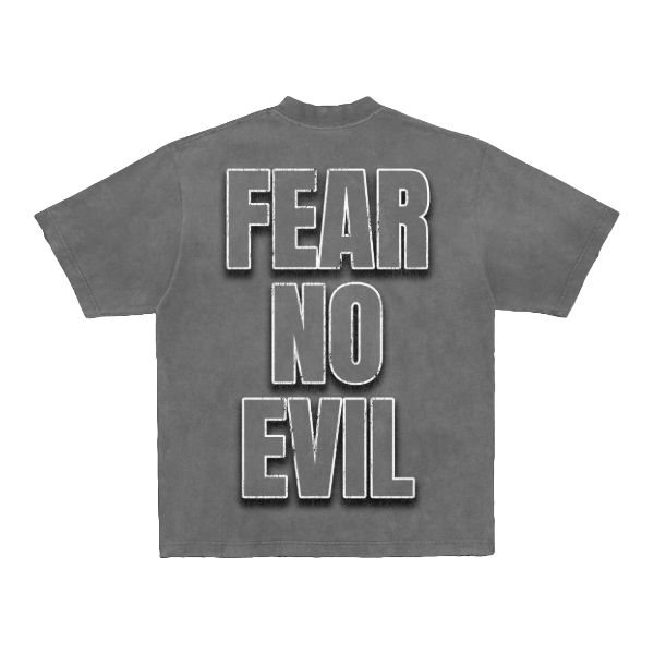 CONCEPT FEAR NO EVIL TEE - GREY WASH