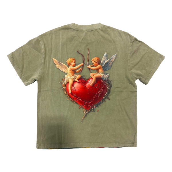 CONCEPT ANGEL TEE - OLIVE WASH