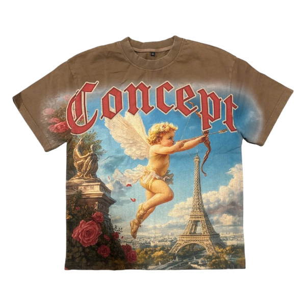 CONCEPT ANGEL TEE - BROWN WASH