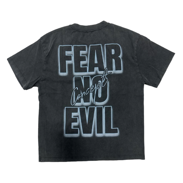 CONCEPT FEAR NO EVIL TEE - BLACK WASH