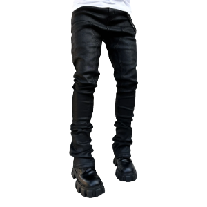 GUAPI BLACK WAX CARPENTER STACKED DENIM