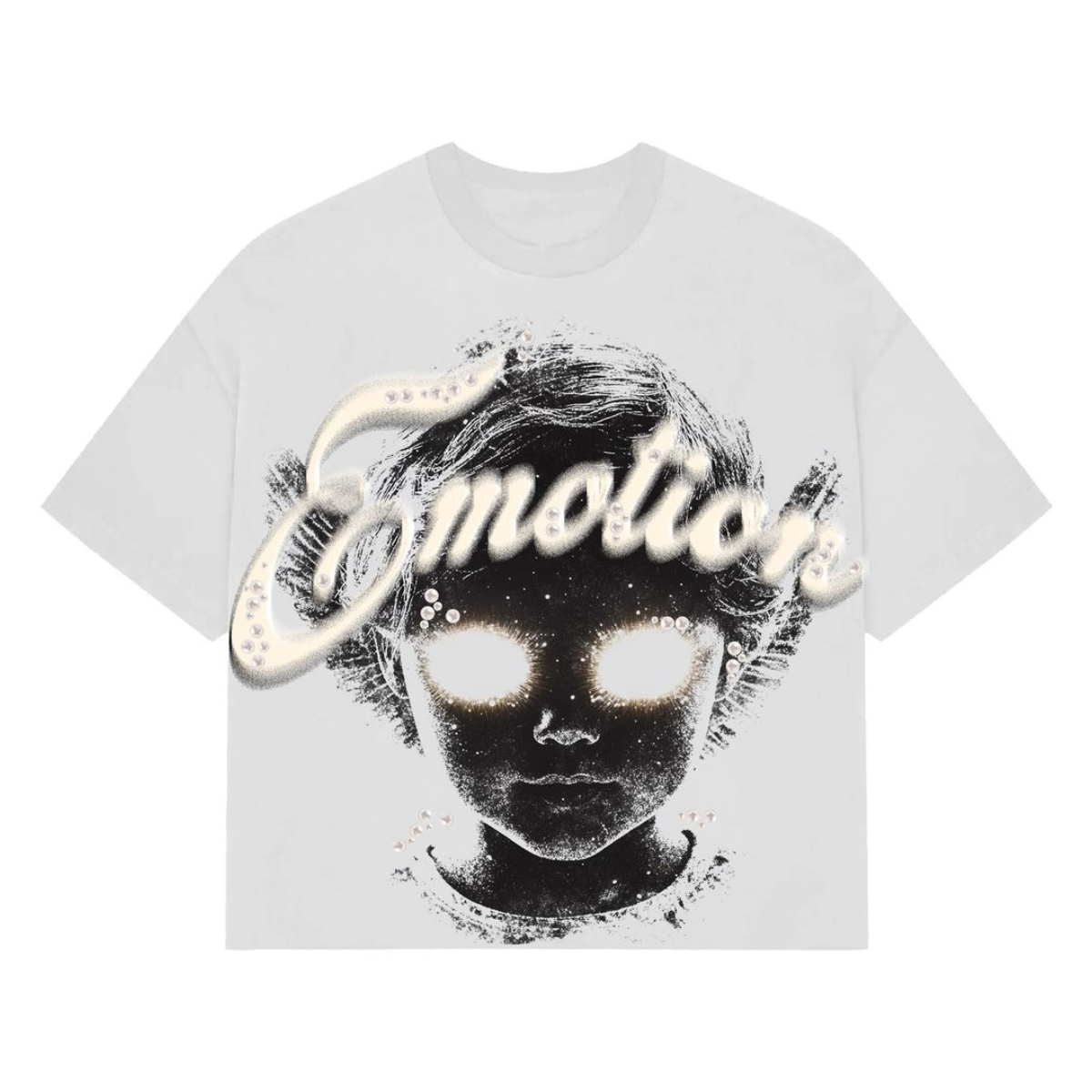ME WHITE "PEARL" CROPPED TEE