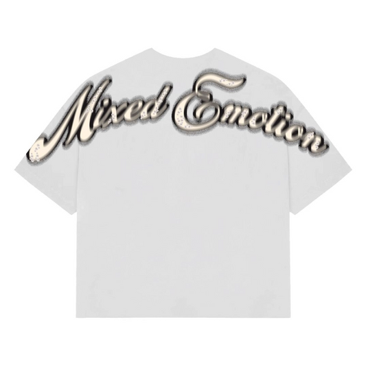 ME WHITE "PEARL" CROPPED TEE