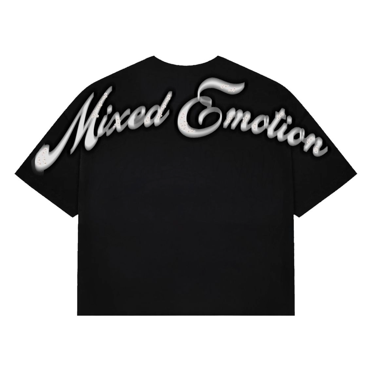 ME BLACK "PEARL" CROPPED TEE