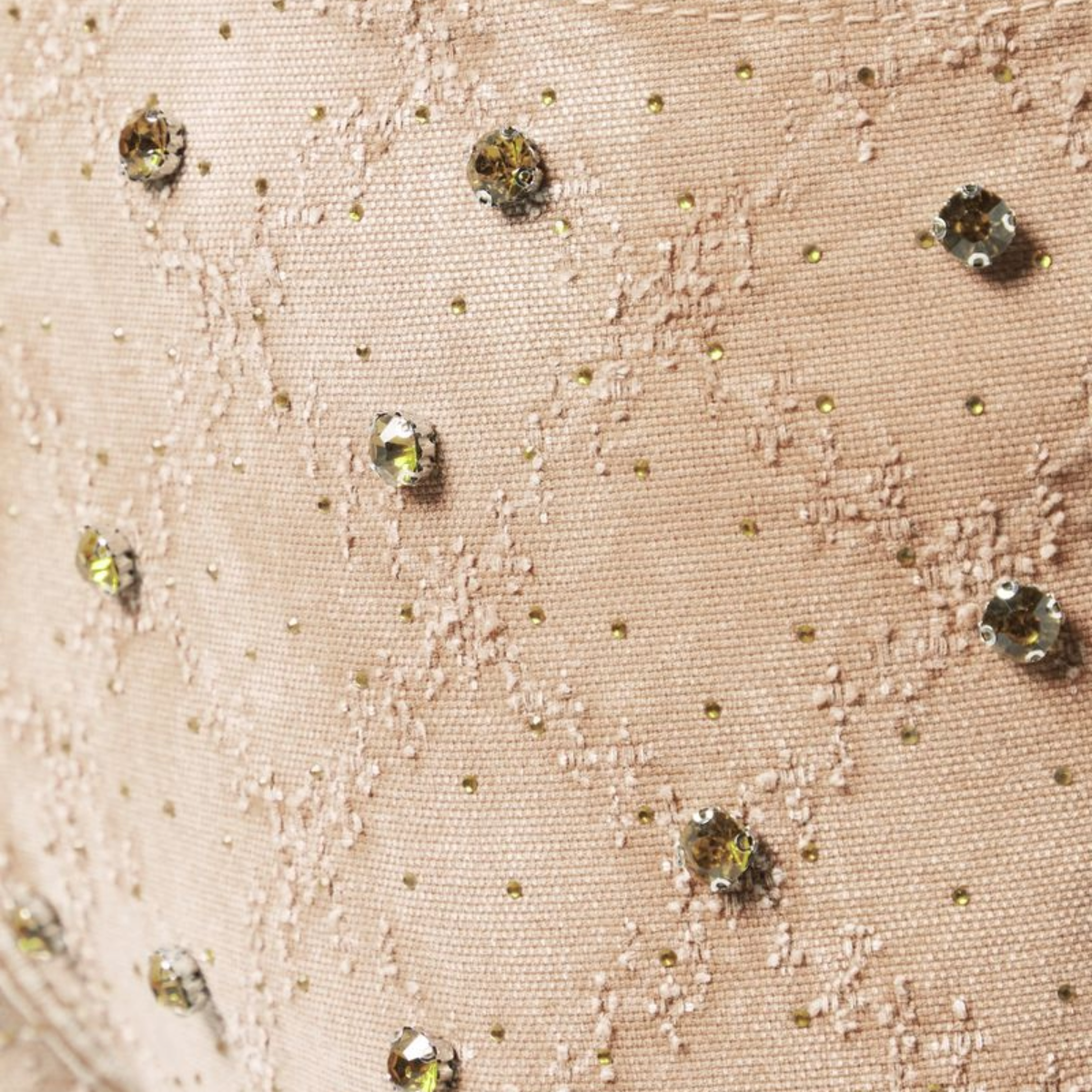 GUAPI VINTAGE KHAKI EMBELLISHED DENIM