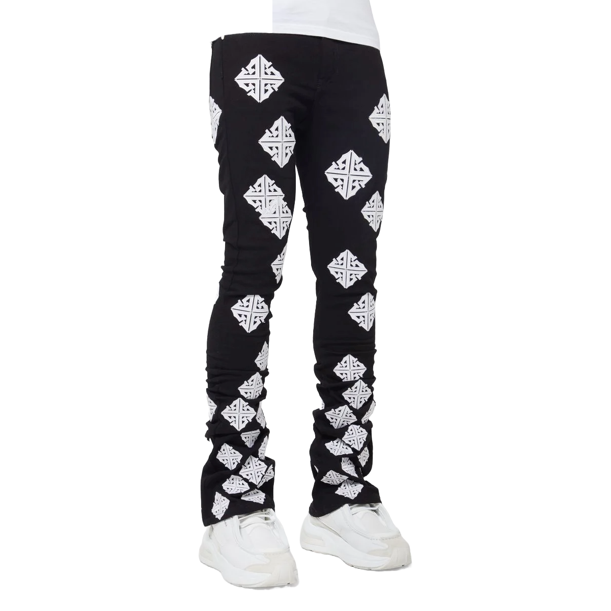 GUAPI GHOST ICON STACKED DENIM