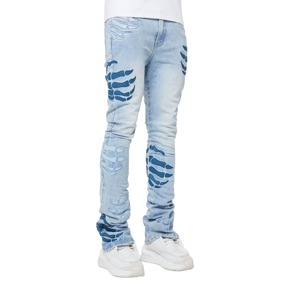 GUAPI AQUA BLUE HELL DRAGGER DENIM
