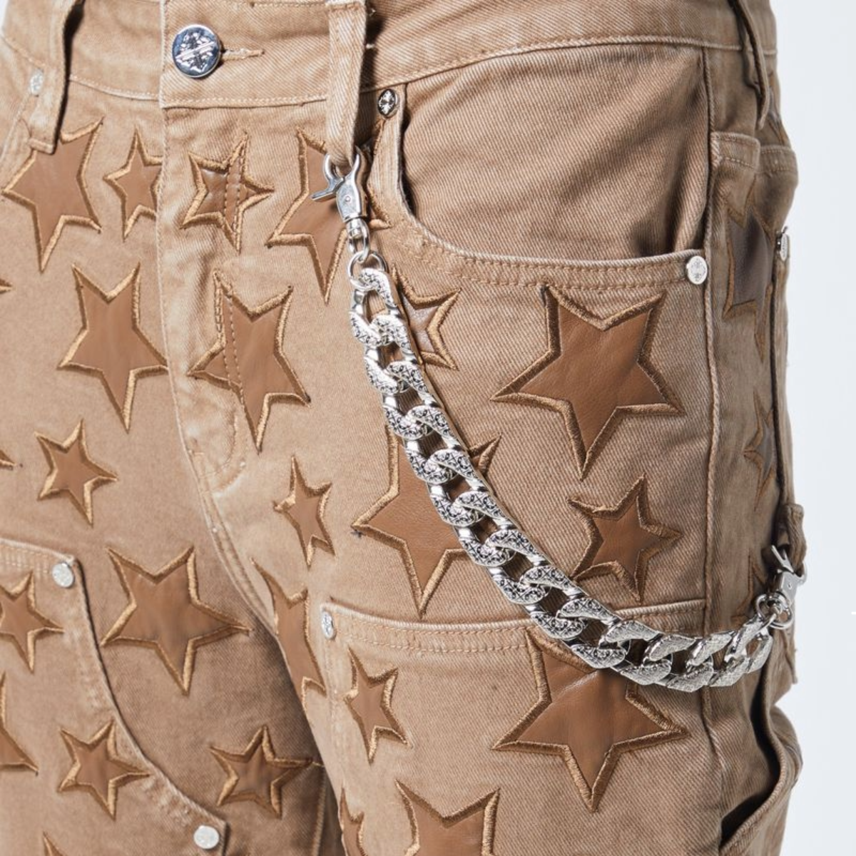 GUAPI OAK BROWN STARS DENIM
