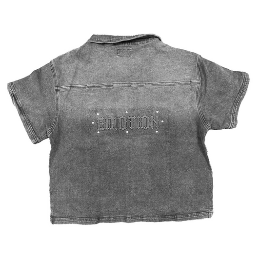 ME 'PAISLEY' BLACK DENIM SHIRT