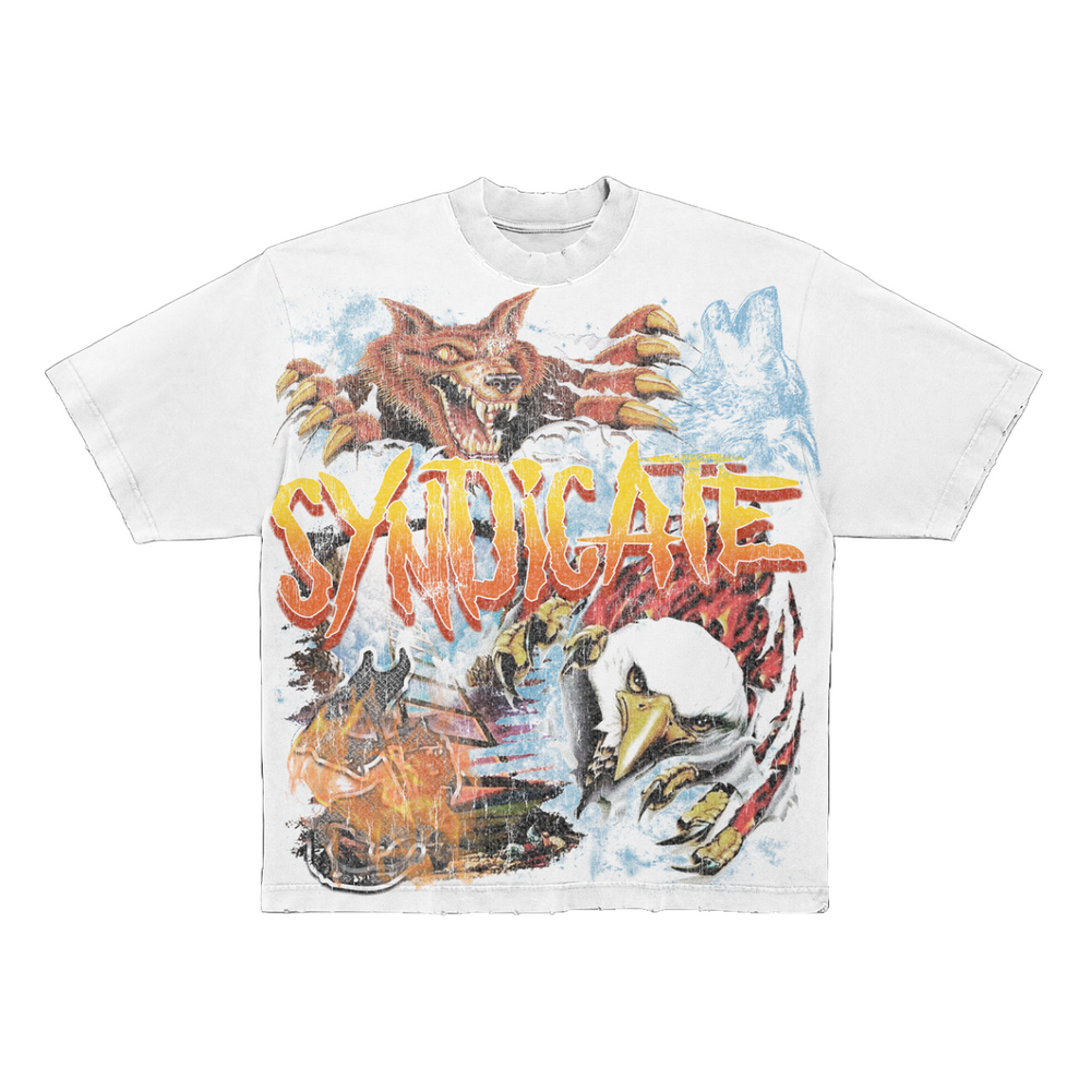 SYNDICATE "WOLF" TEE - WHITE