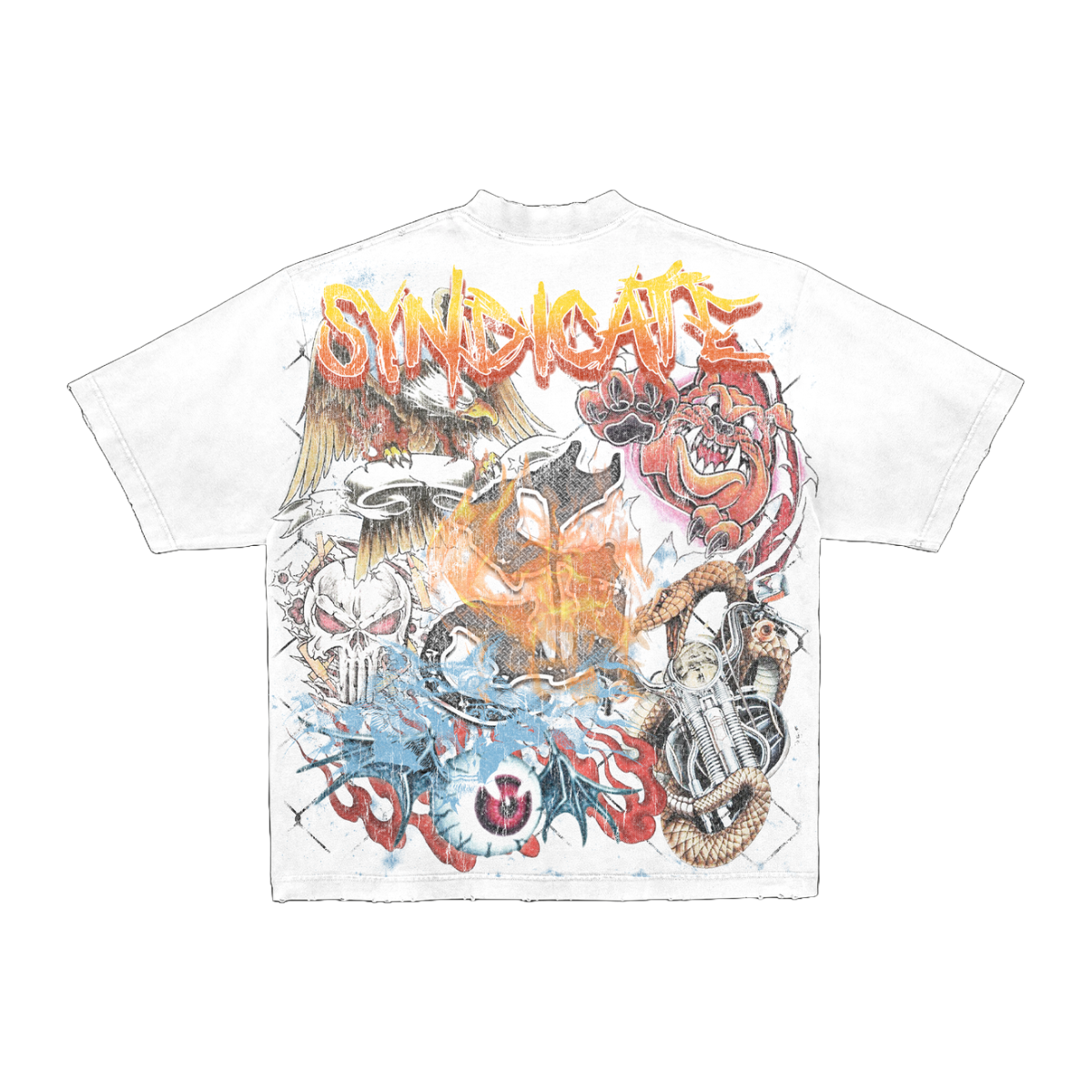 SYNDICATE "WOLF" TEE - WHITE