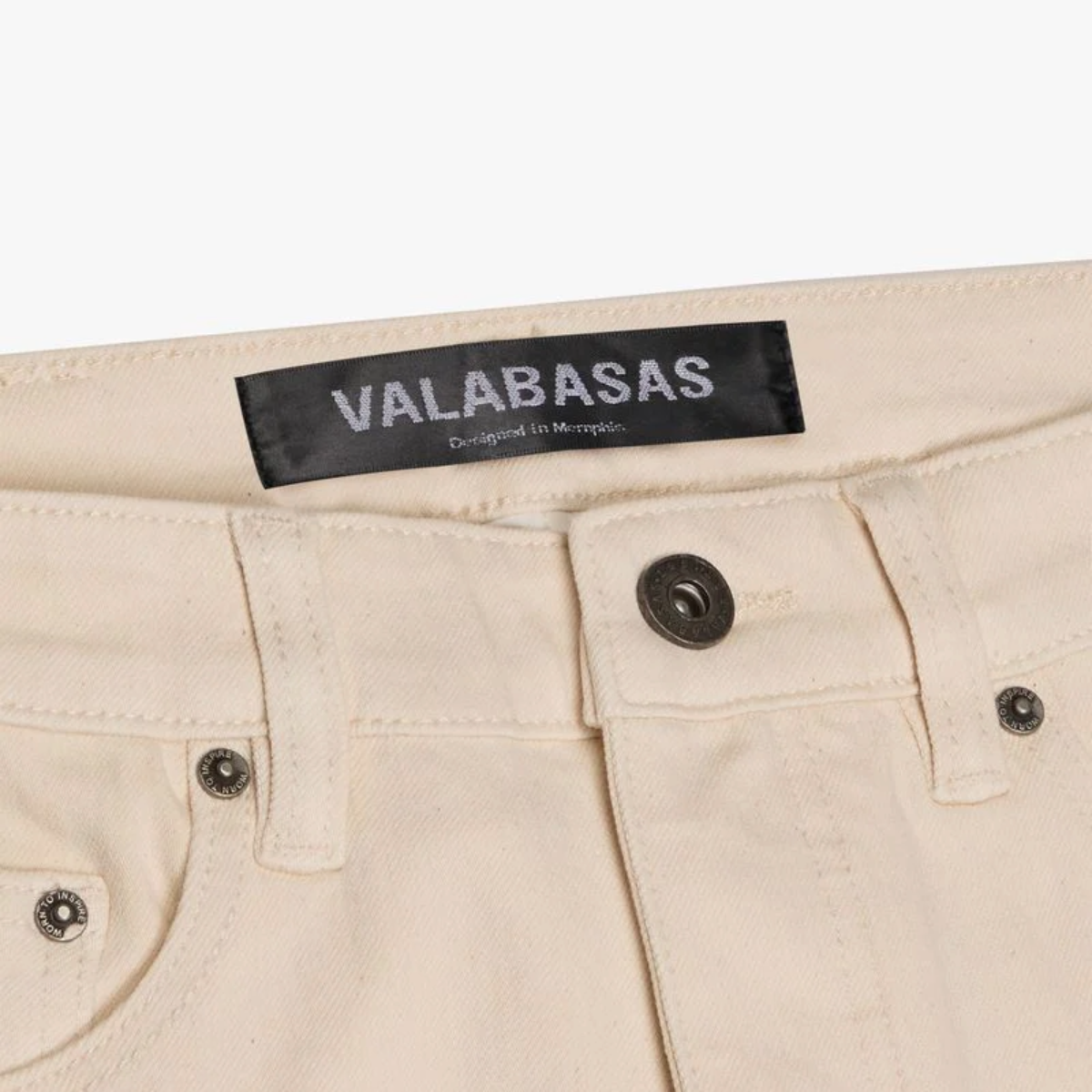 VALABASAS "MR.FLEX" OFF WHITE SKINNY DENIM