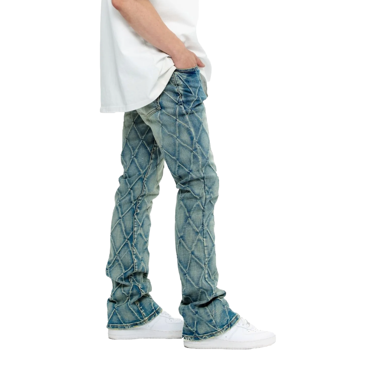 VALABASAS "TIRE" STACKED DENIM