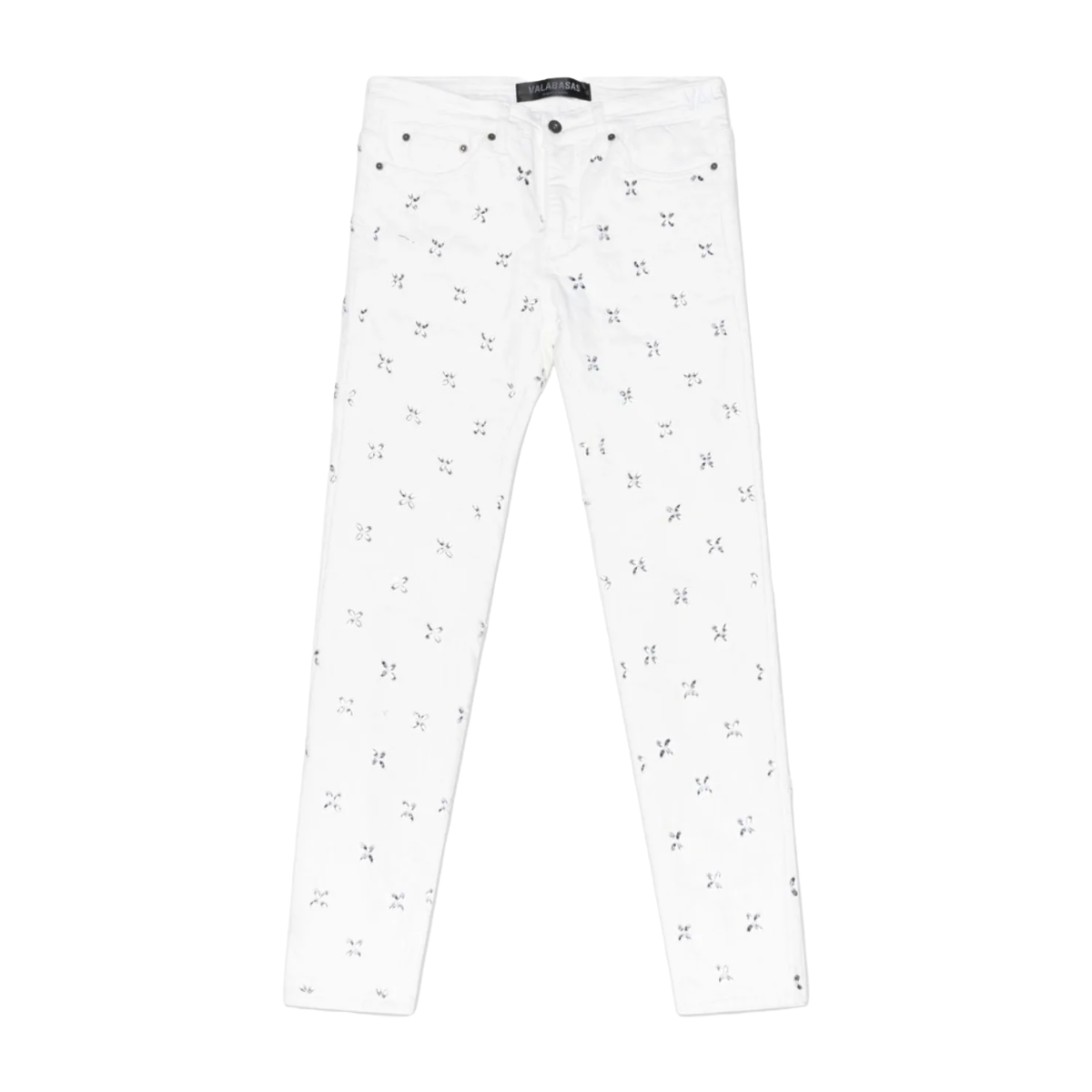 VALABASAS "STEM" WHITE SKINNY JEAN