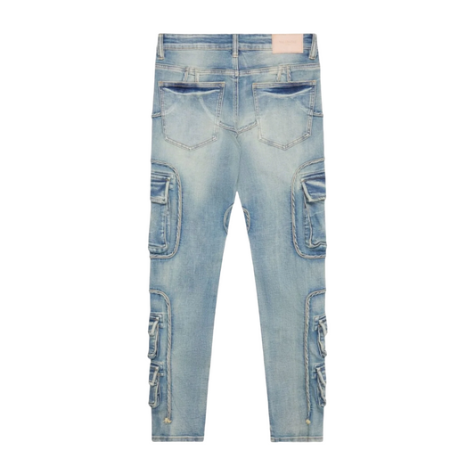 VALABASAS "POCKET TRAIL" VINTAGE WASH SKINNY DENIM JEAN