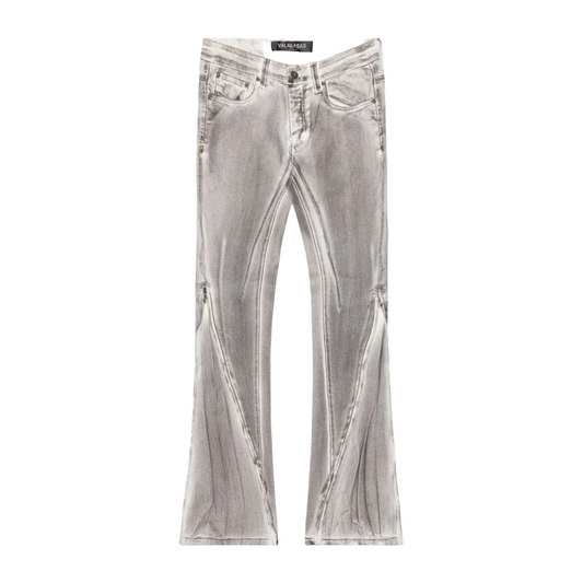VALABASAS "RUNNER" WHITE GREY SKINNY DENIM
