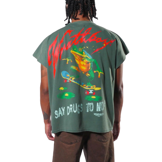 WB 'TYBD' SLEEVELESS TEE - GREEN