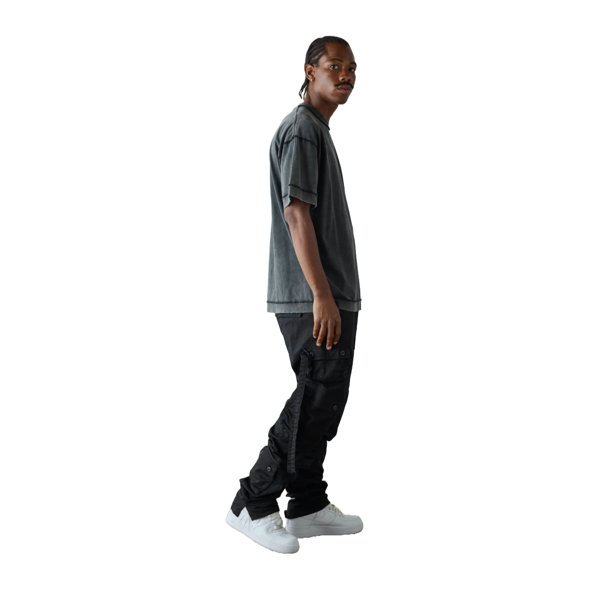 SC "DUAL" BLACK CARGO PANTS