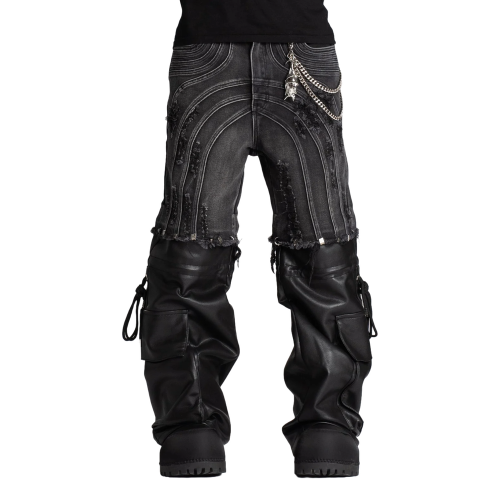 GUAPI OBSIDIAN BLACK CONVERTIBLE DENIM