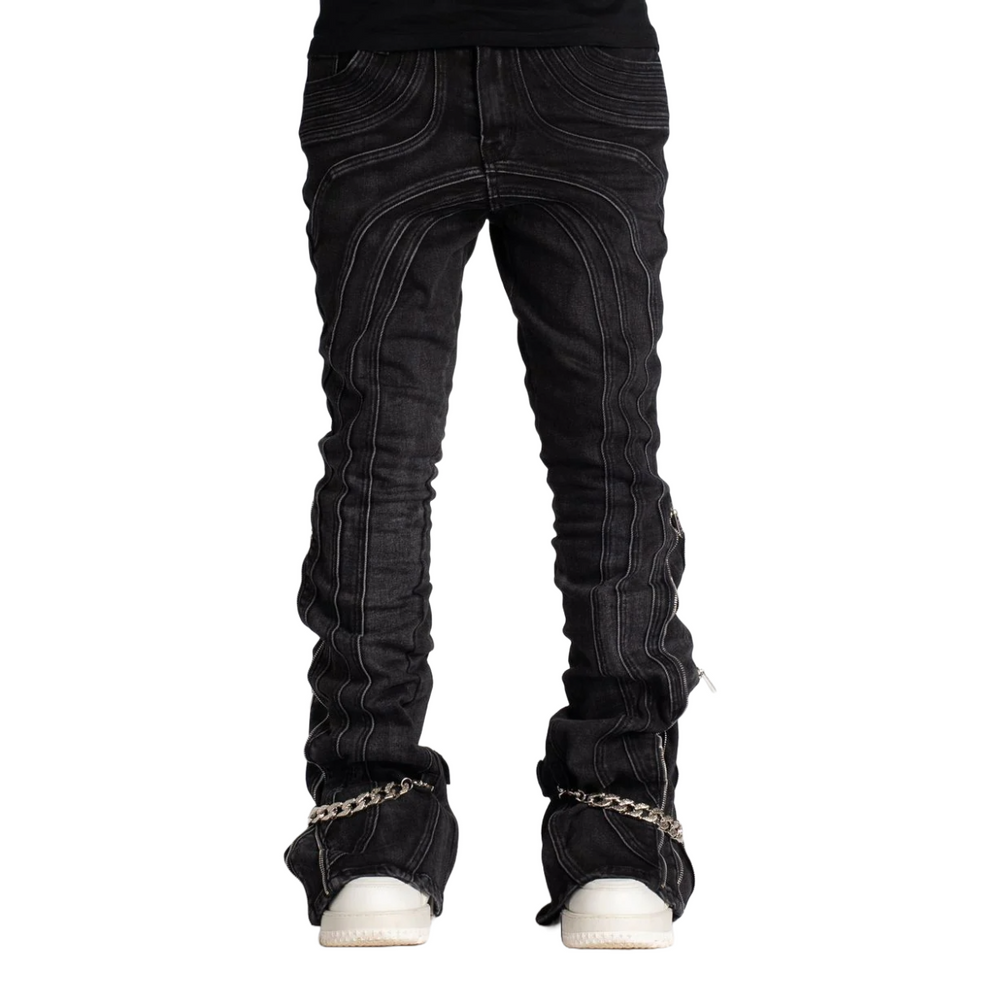 GUAPI IRON GREY CHAIN DENIM
