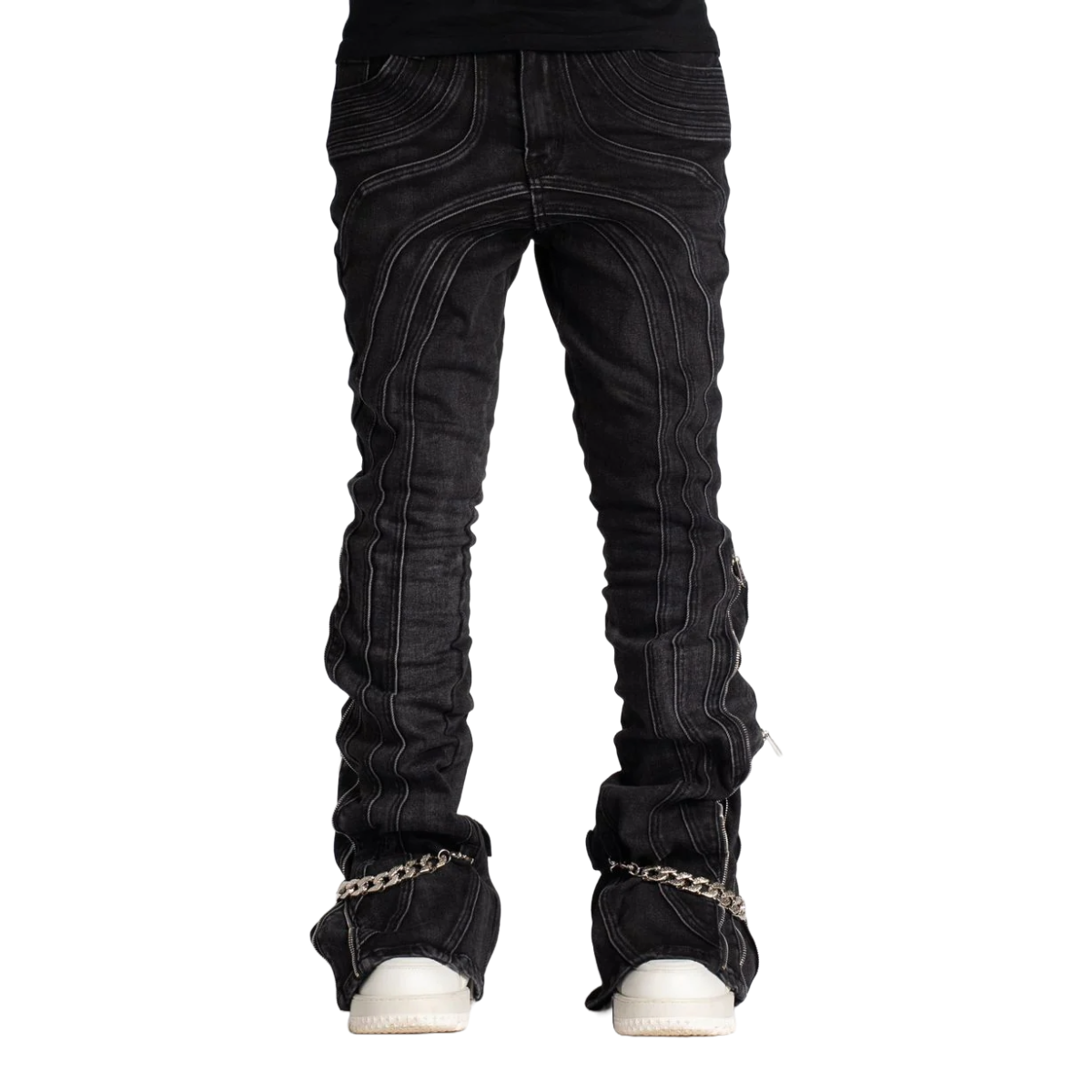 GUAPI IRON GREY CHAIN DENIM