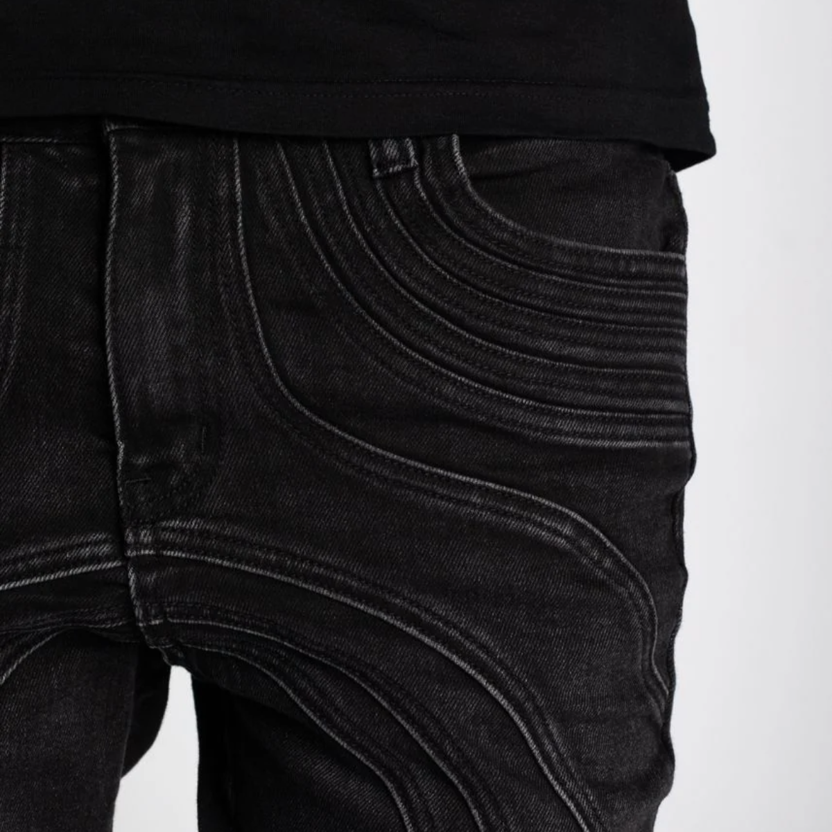 GUAPI IRON GREY CHAIN DENIM