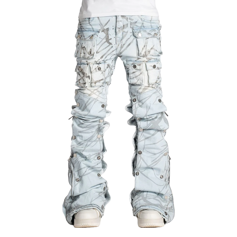 GUAPI AQUA BLUE STACKED PREMIUM DENIM V2