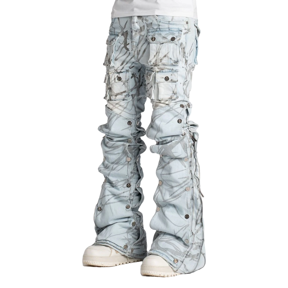GUAPI AQUA BLUE STACKED PREMIUM DENIM V2