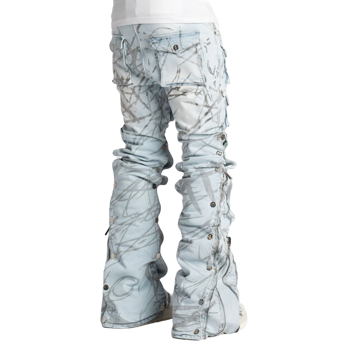 GUAPI AQUA BLUE STACKED PREMIUM DENIM V2