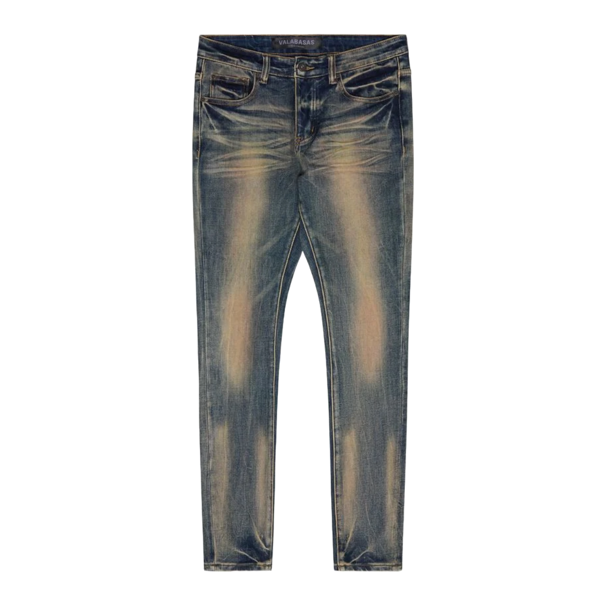 VALABASAS "MR.FLEX" BLUE VINTAGE 4 WAY STRETCH SKINNY JEAN