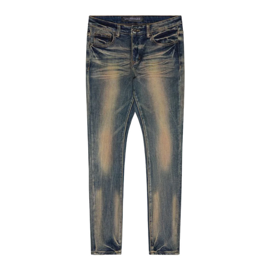VALABASAS "MR.FLEX" BLUE VINTAGE 4 WAY STRETCH SKINNY JEAN