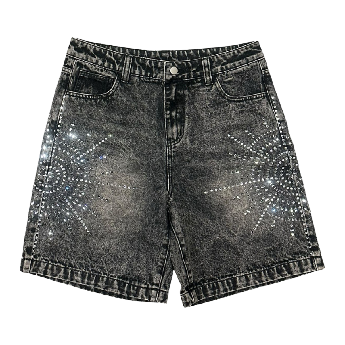 CONCEPT 'LEGACY' BLACK WASH DENIM SHORTS