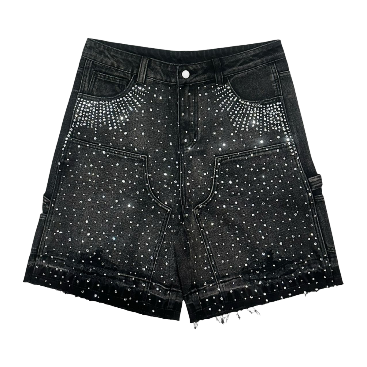 CONCEPT 'HERITAGE' BLACK WASH DENIM SHORTS