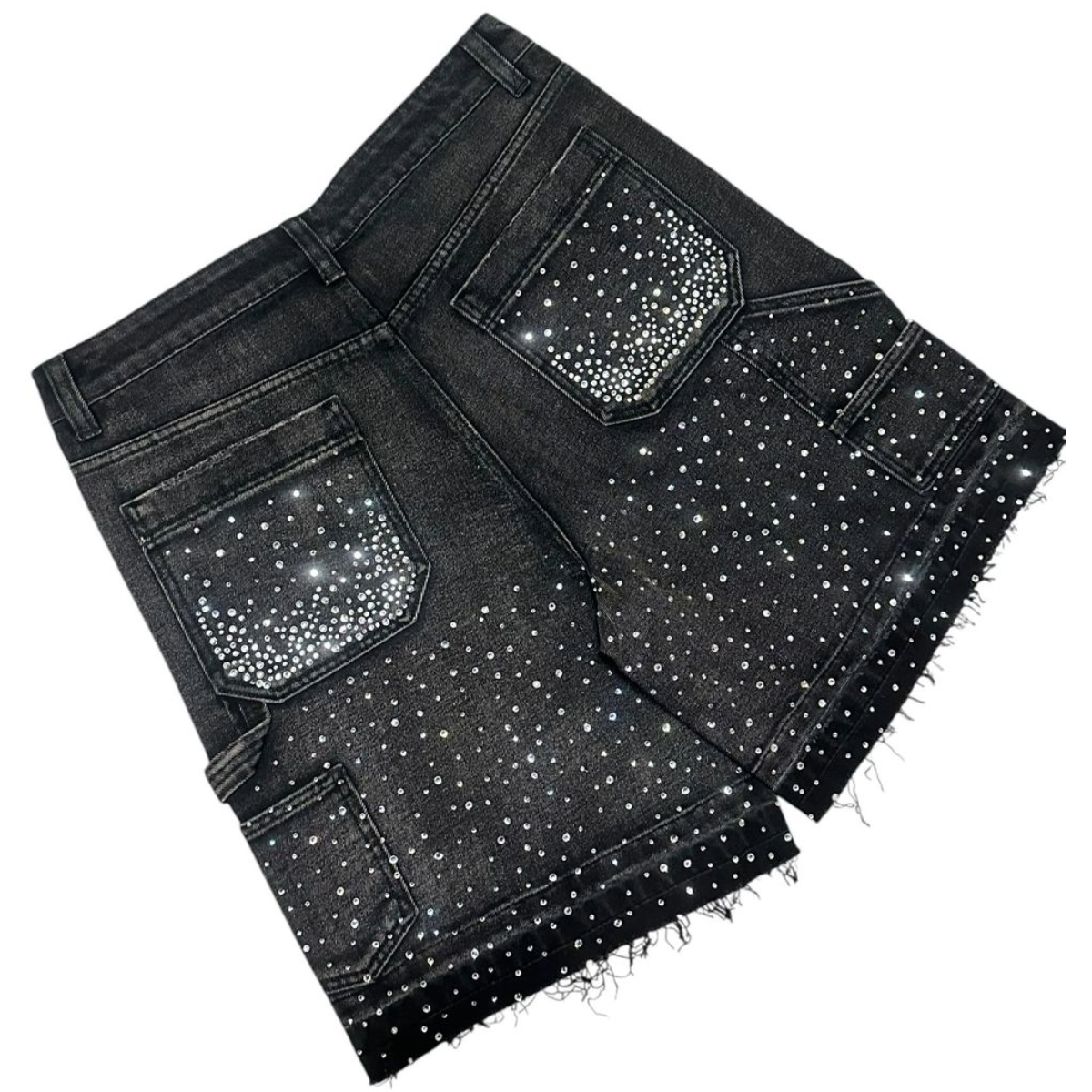 CONCEPT 'HERITAGE' BLACK WASH DENIM SHORTS