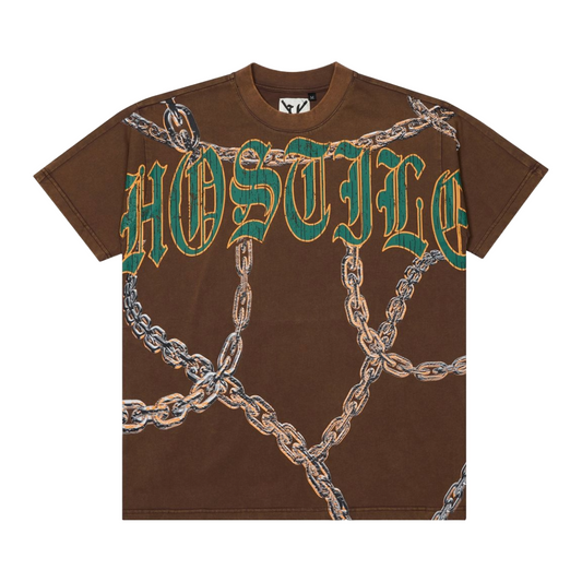 XHOSTILE 'GHOST RIDER' TEE - BROWN