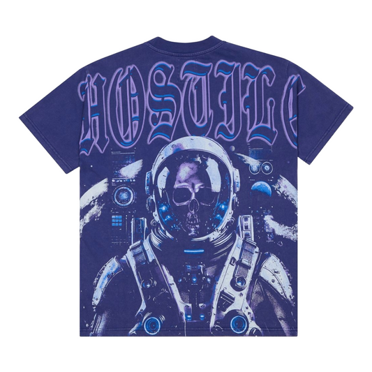 XHOSTILE 'LOST IN SPACE' TEE - PURPLE WASH
