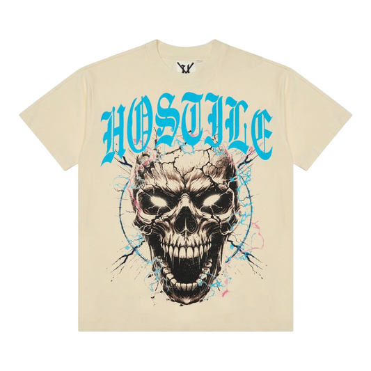 XHOSTILE 'TERRITORY' TEE - CREAM