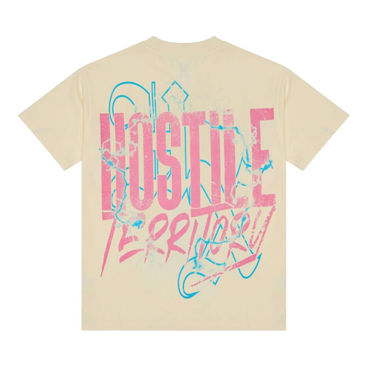 XHOSTILE 'TERRITORY' TEE - CREAM