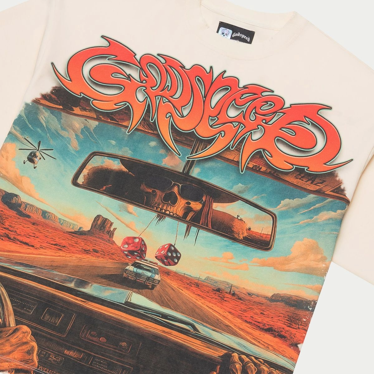 GODSPEED ON THE RUN TEE (BONE)