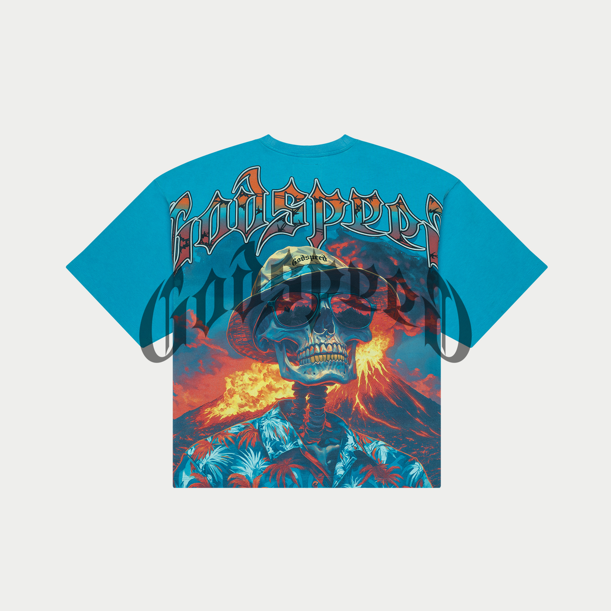 GODSPEED NATURAL DISASTER TEE (PANTHER BLUE)
