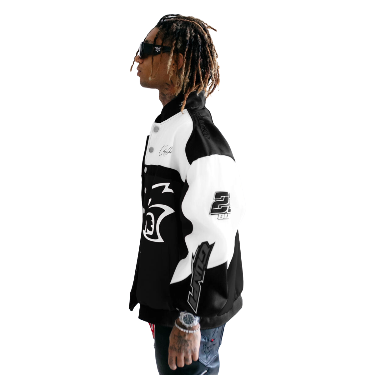 GUAPI OBSIDIAN BLACK DODGE HELLCAT RACER JACKET