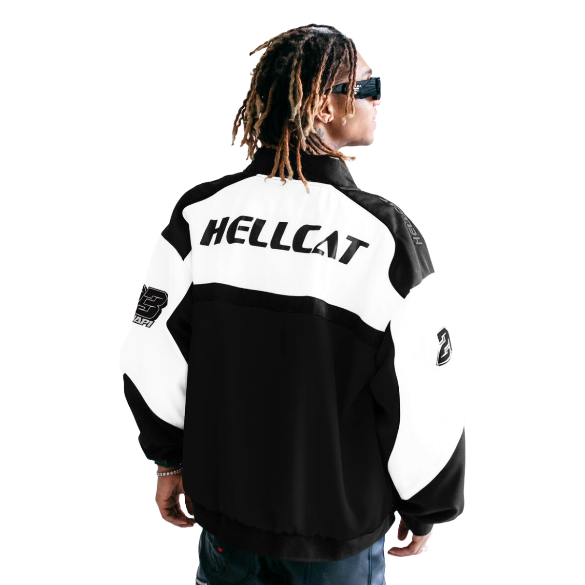 GUAPI OBSIDIAN BLACK DODGE HELLCAT RACER JACKET