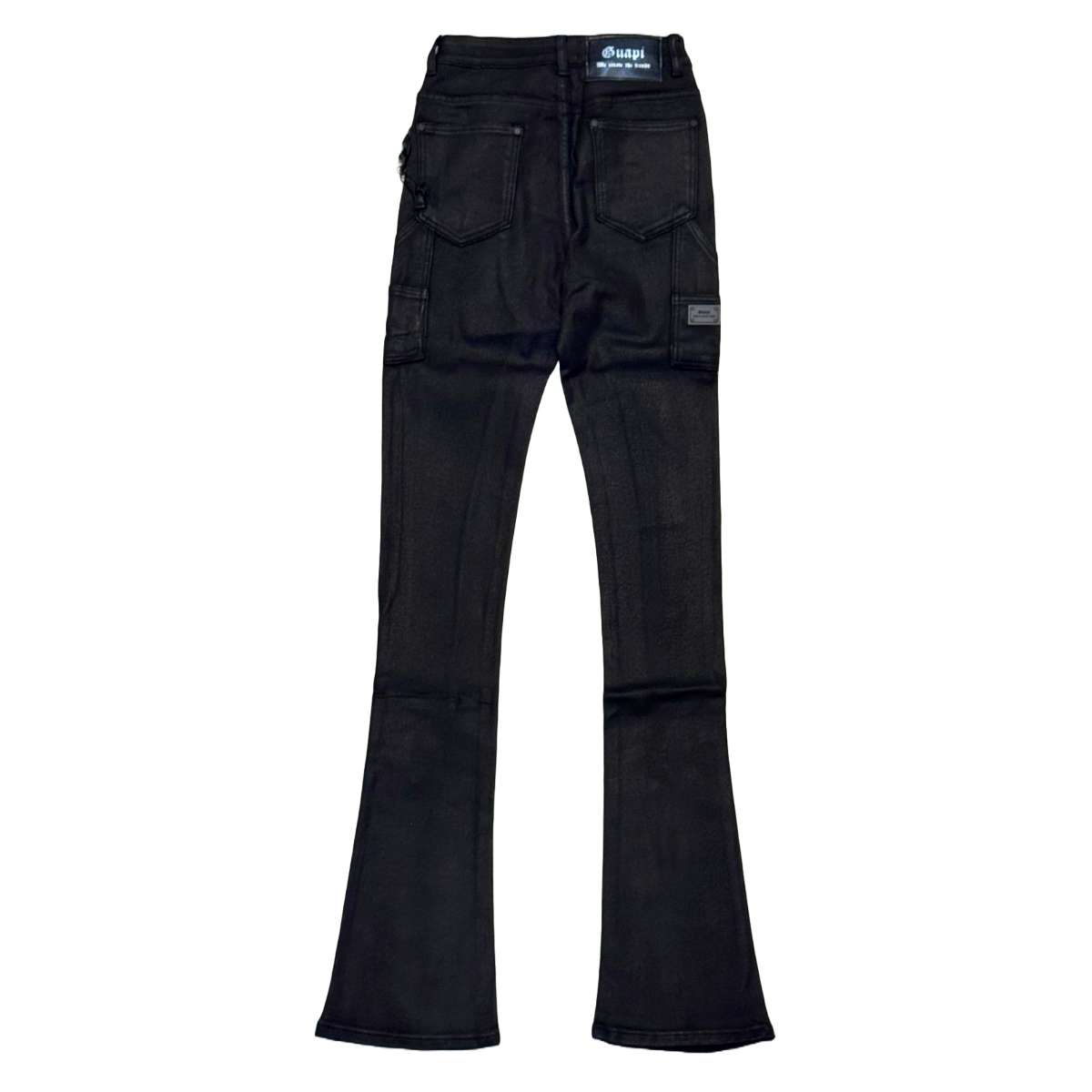 GUAPI BLACK WAX CARPENTER STACKED DENIM