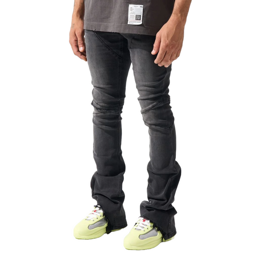 SERENEDE "NICKEL" STACKED JEANS