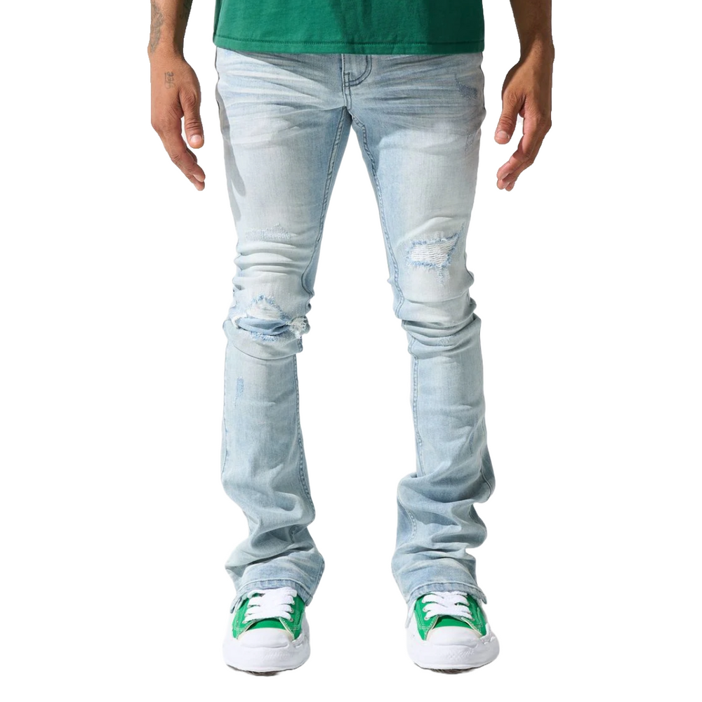 SERENEDE "AZUL" STACKED JEANS