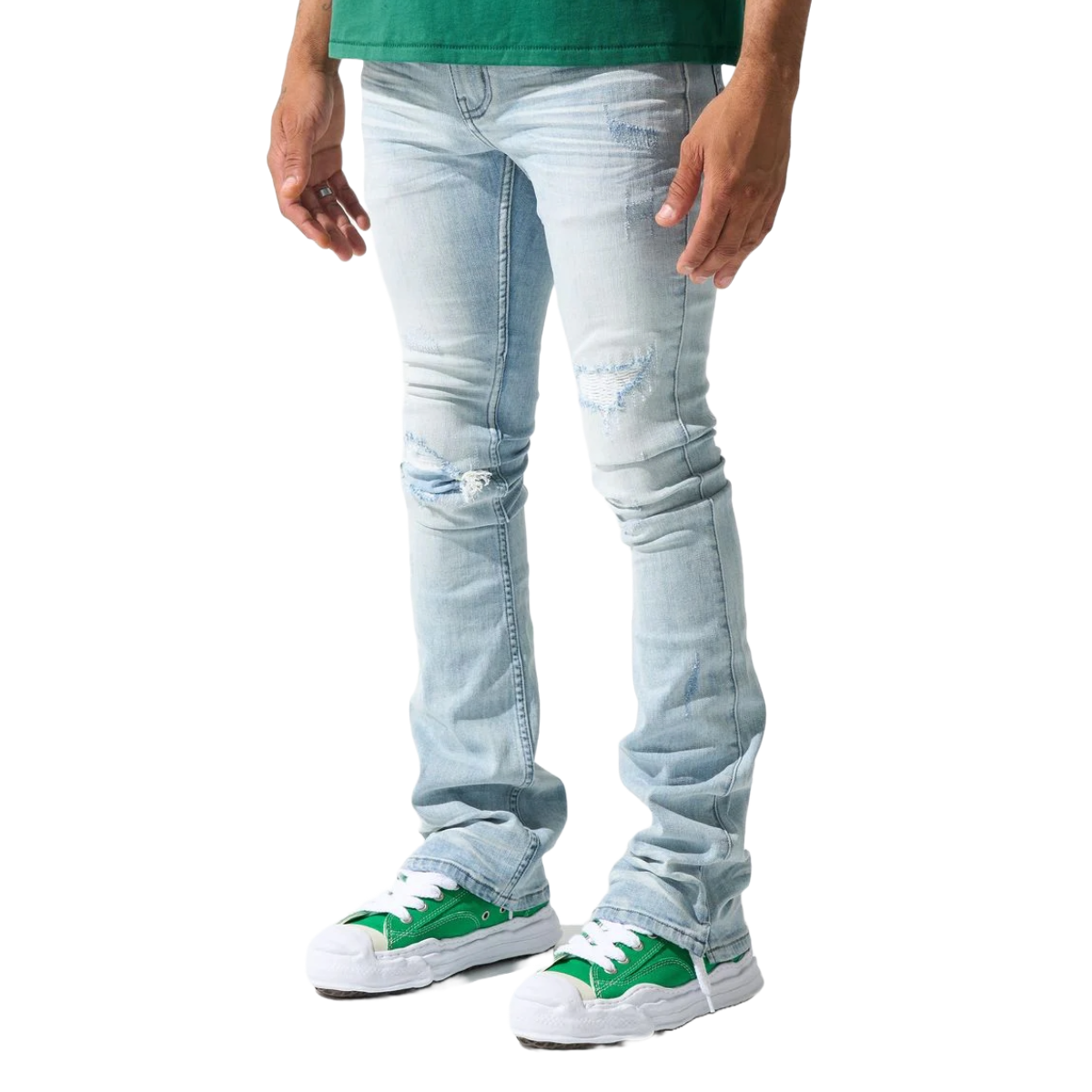 SERENEDE "AZUL" STACKED JEANS