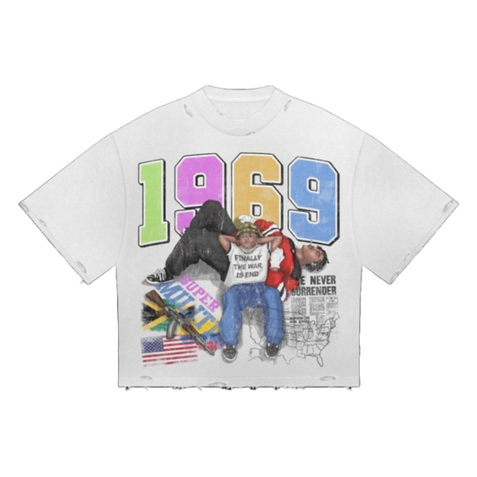PRESTIGE 'WAR HAS ENDED' TEE - WHITE