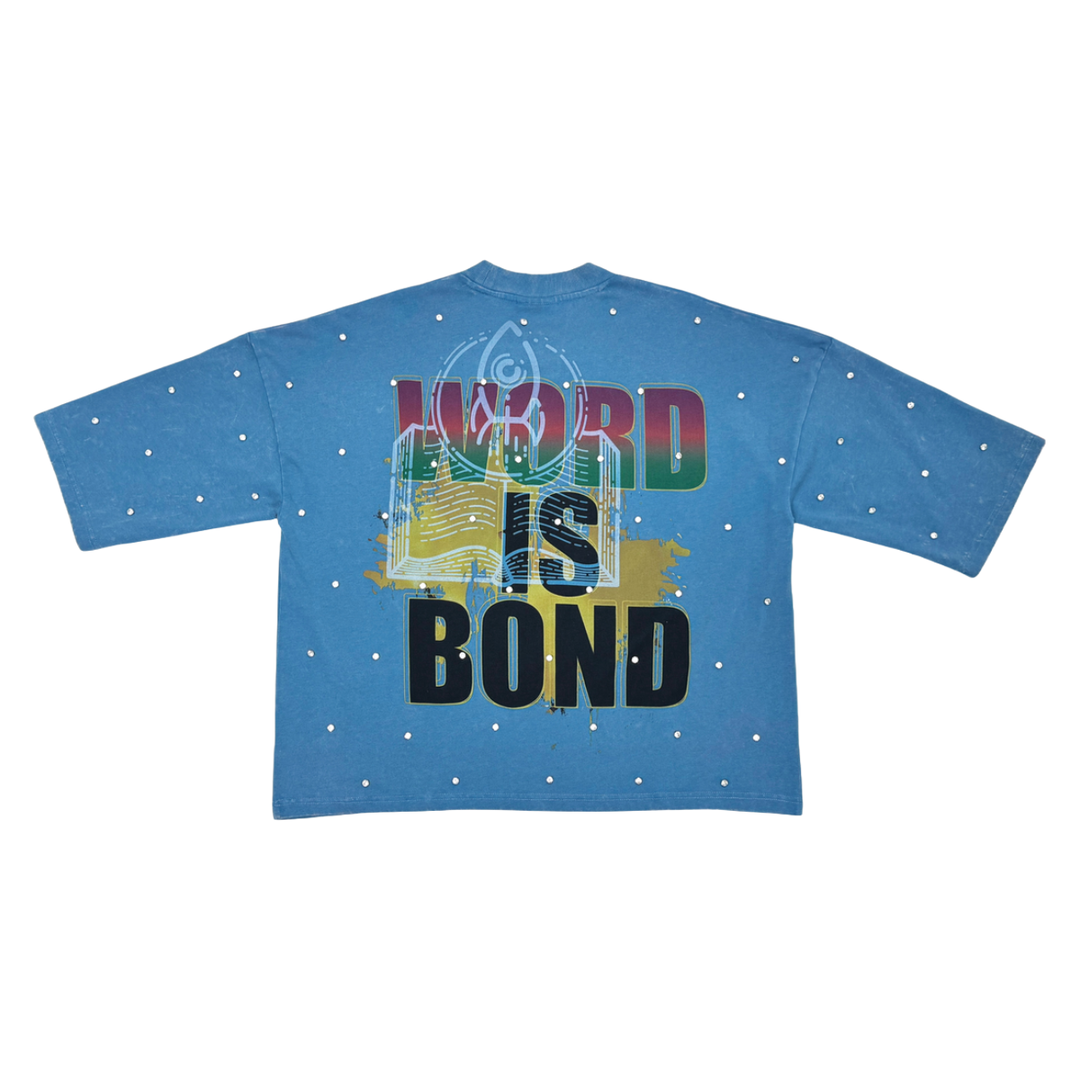 STRAY CROP FIT TEE - BLUE ST1367