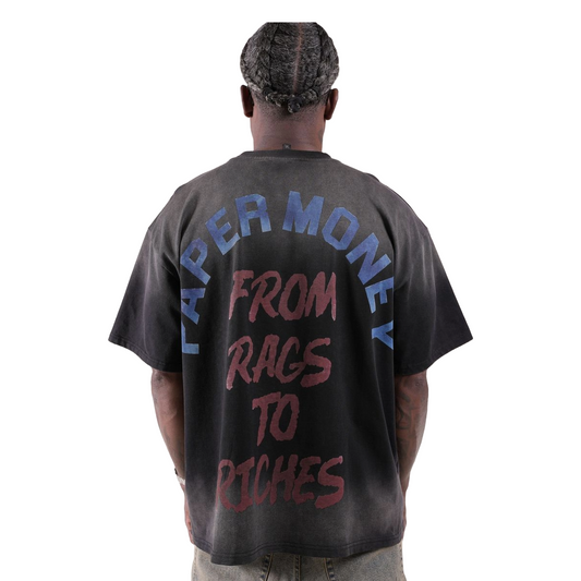 PM 'FOR THE DOGS' RHINESTONE TEE - BLACK